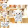 Cute Cartoon Floral Skirt Sheep Plush Toy Pendant Keychain For Gift And Decor