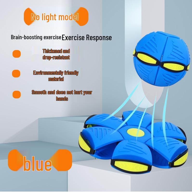 Magic Flying Saucer Ball: Deformable Outdoor Stomp Toy with Lights for Kids