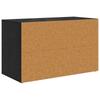 Shoe Rack Black Oak Effect 75 x 35 x 45 cm Wood Based Material
