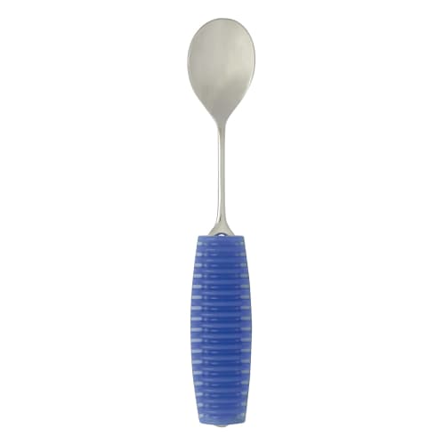 

TE to TE Okabe Western Tableware Factory: Made in Japan: Flexible Flex Kids Metal Spoon, Small, Blue, for Children and People with Small Hands