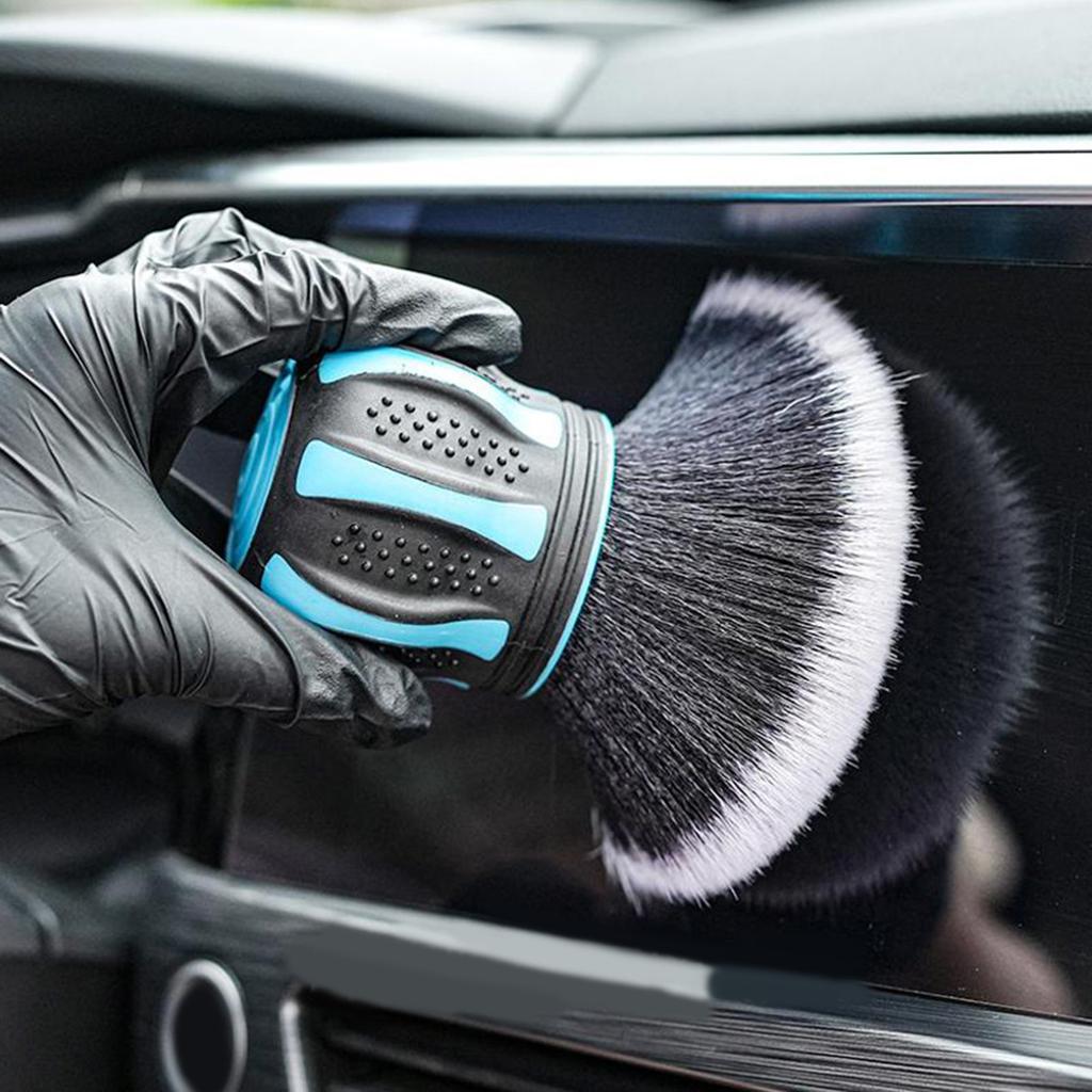 Scratch Free Detailing Brush All Purpose Auto Detailing Tool with Ergonomic Handle Easy to Carry for Car Trucks SUVs