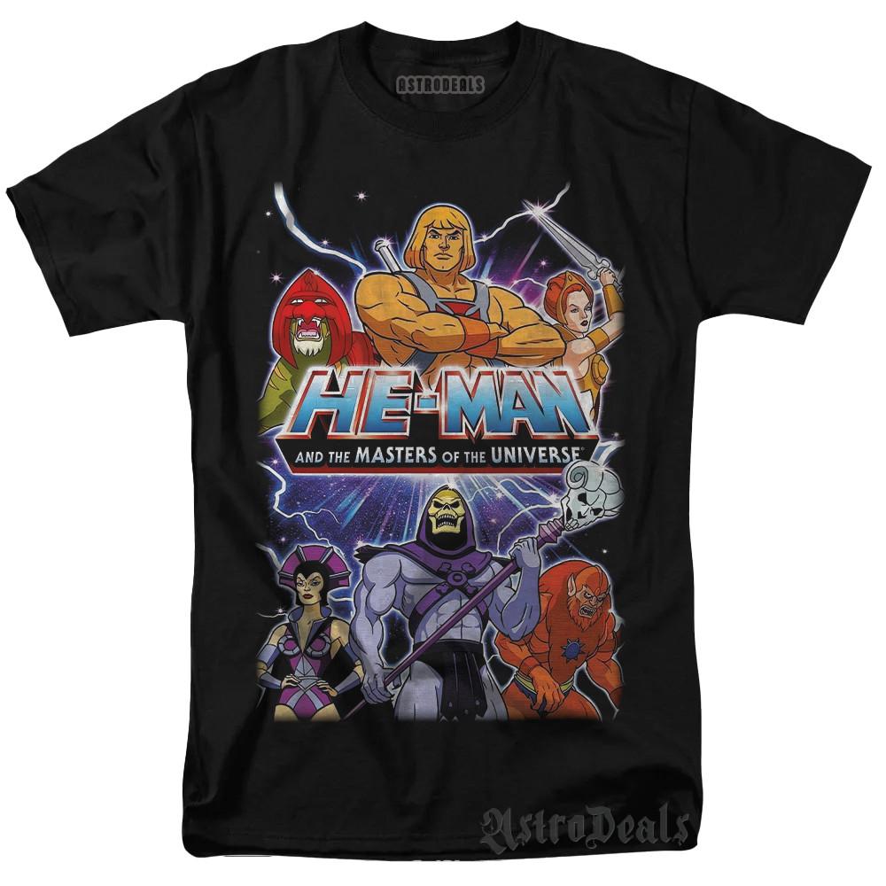 Masters of The Universe He-Man Sword Power Classic Vtg Graphic design T-Shirt S