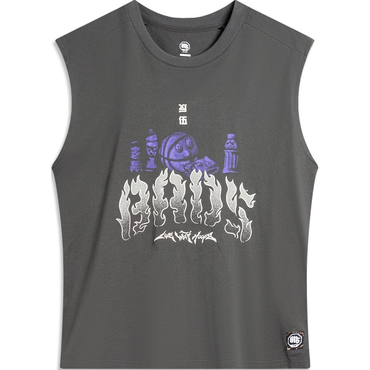 Li-Ning BadFive Graphic Tank Grey Men s AVSU461-2 L
