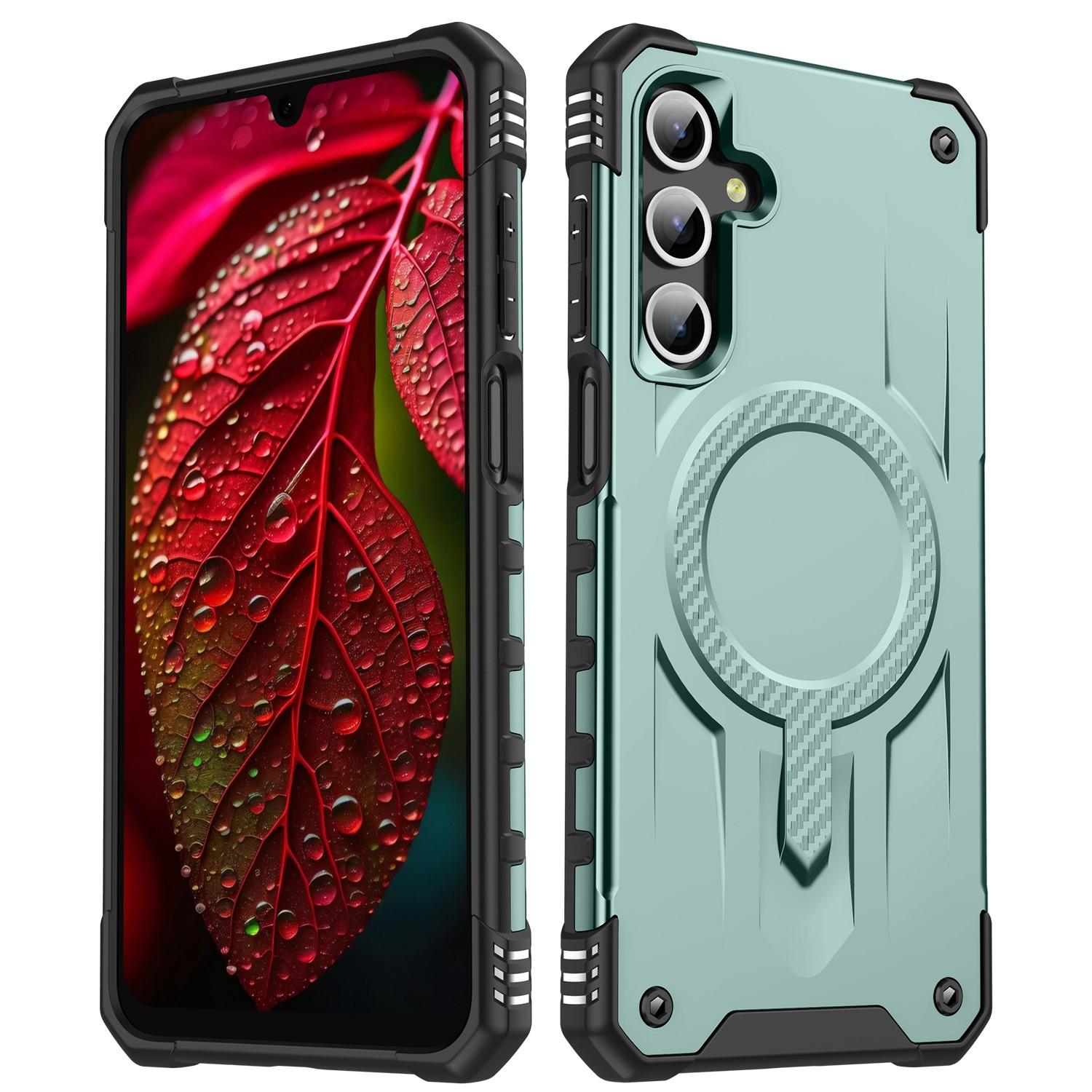 

For Samsung Galaxy A56 5G/A36 5G Magnetic Case Four Corner Airbags PC + TPU Phone Cover A