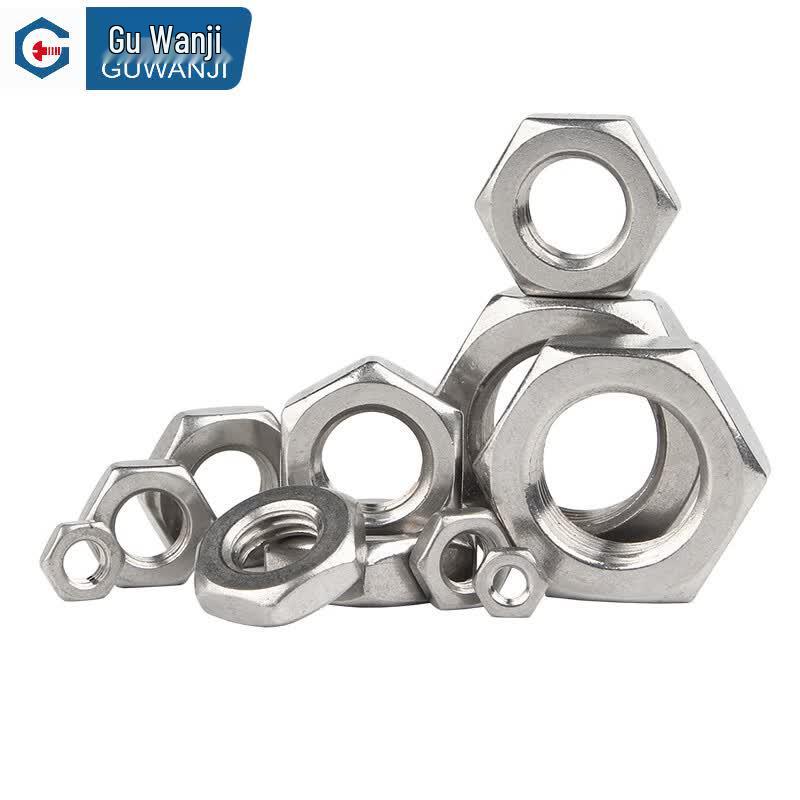 304 Stainless Steel Fine Thread Hex Nuts