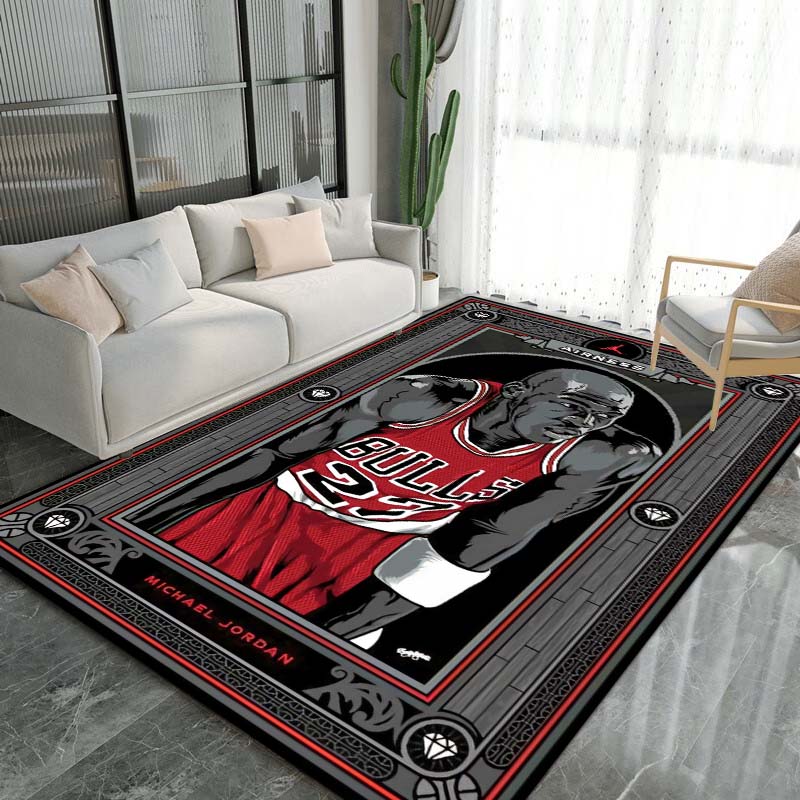 Nine Styles of High-definition Basketball Rugs, Suitable for Living Room, Bedroom Home Decoration, and Children's Gifts.