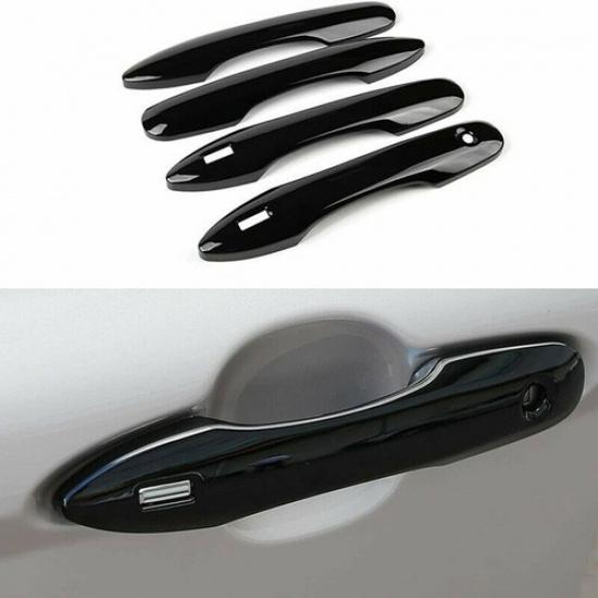 New For Toyota Avalon -2024 Glossy Black Outer Car Door Handle Cover Trim 4P