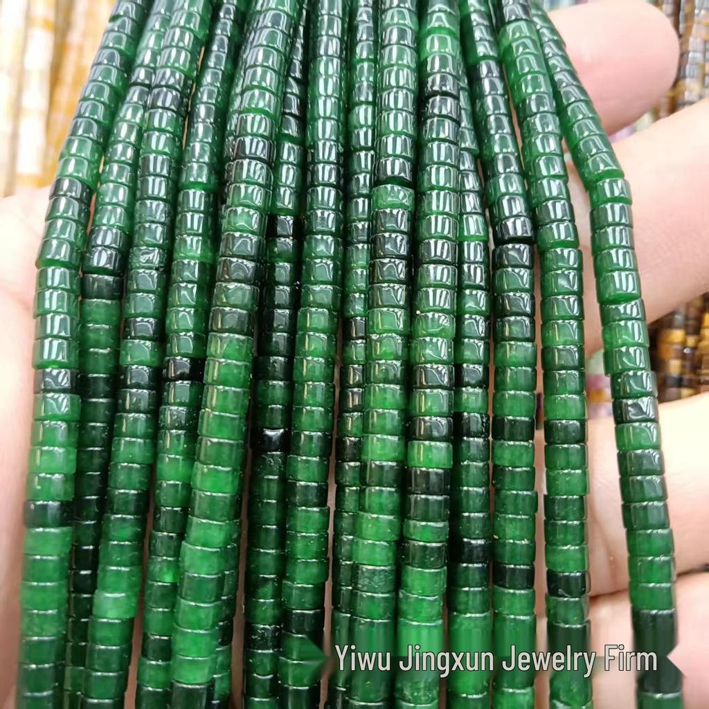 2x4mm Natural Agate Stone Separator Beads for DIY Jewelry Making - Loose Semi-Finished Accessories In Stock