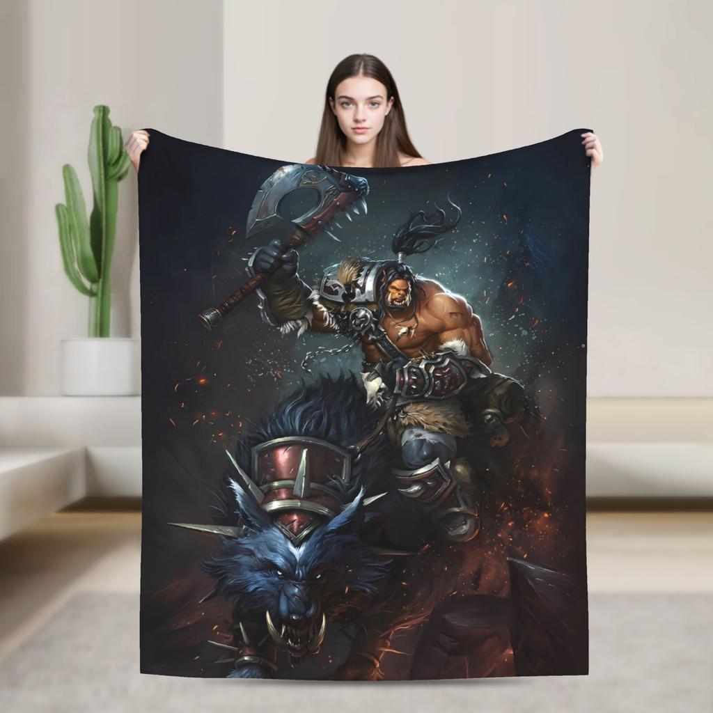 World of Warcraft, WOW Game Blanket Quality Super Warm Throw Blanket Winter Picnic Outdoor Graphic Bedspread