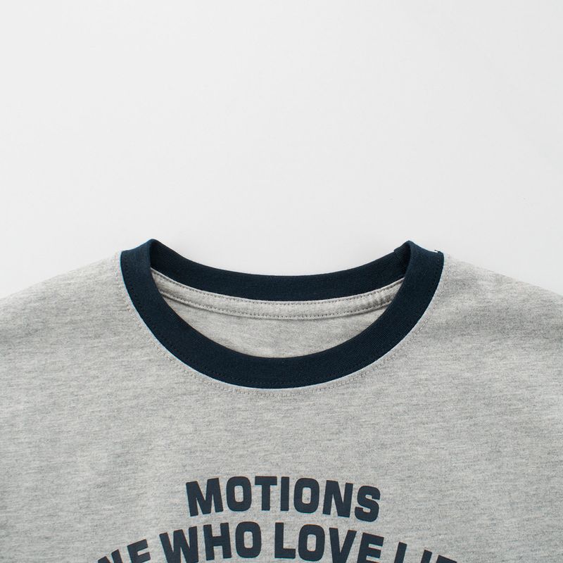 Children's Clothing Boy's Short-Sleeved T-shirt Summer Girl Half Sleeve Clothes Kids Drop-Shoulder Sleeve Children's Lettered Casual Tops