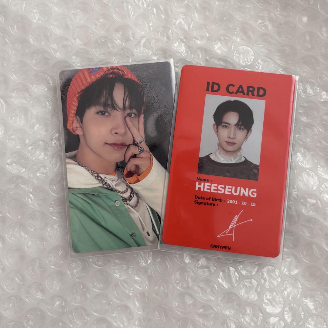 

[USED] Heeseung trading card MANIFESTO ENHYPEN fc