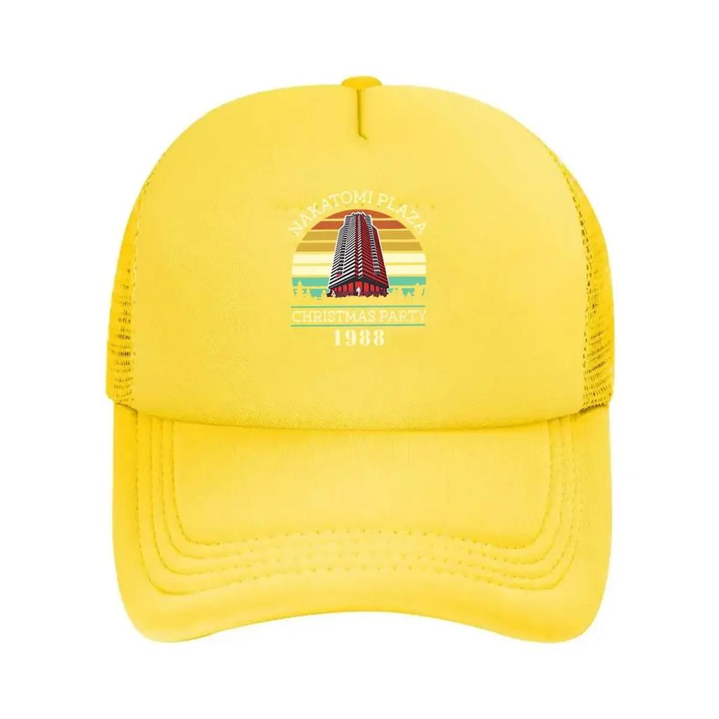 Retro styled Nakatomi Plaza Christmas Party 1988 Logo Mesh Baseball Cap