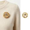 Brooch Pin Hollow 3D Football Design Lightweight Zinc Alloy Pin Coats Suits Sweaters Dresses Badge Sports Team Collection Jewelry Gift
