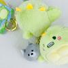 Cartoon Green Dinosaur Doll Pendant Green Dinosaur Dinosaur Wolf Plush Keyring  Children