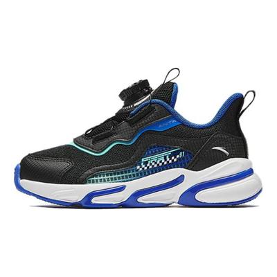 Kids Soft Body Measurement Anti-Slip Shock Absorption Low-Top Running Shoes Kids Sneakers Black A12439919-2