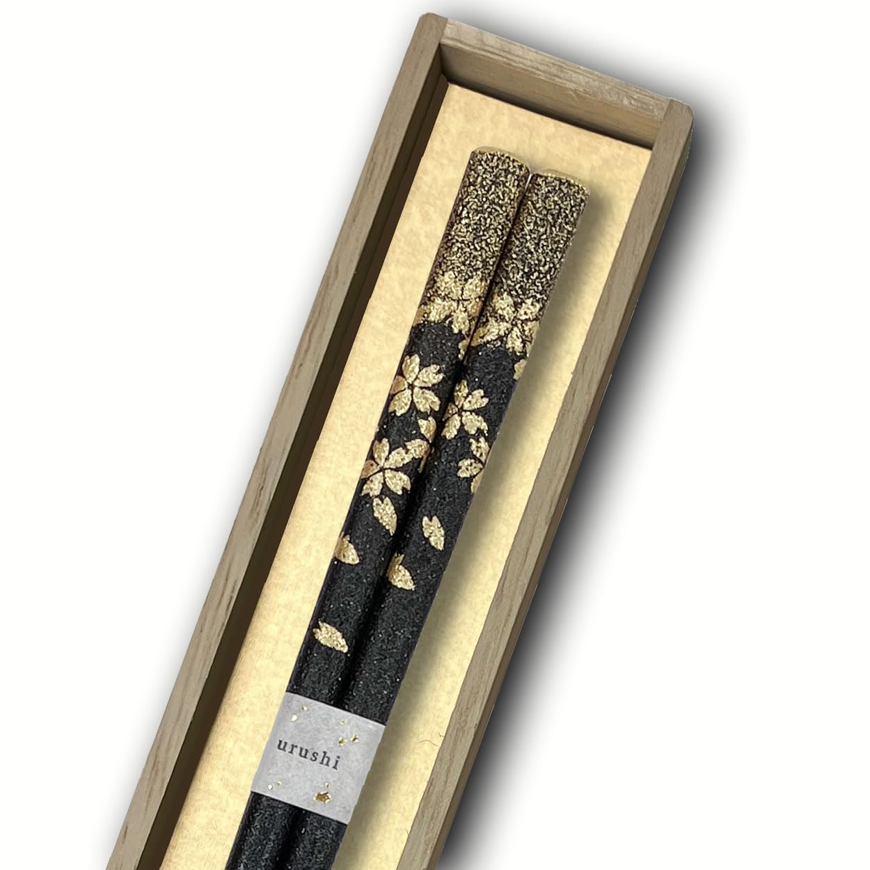 

Хасимото Косаку Лаковые изделия Сакура Фубуки Вадзима Уруси Сухой лак Дерево павловнии Сделано в Японии с натуральным Идеальный подарок Палочки магазина, Отделка, чёрный