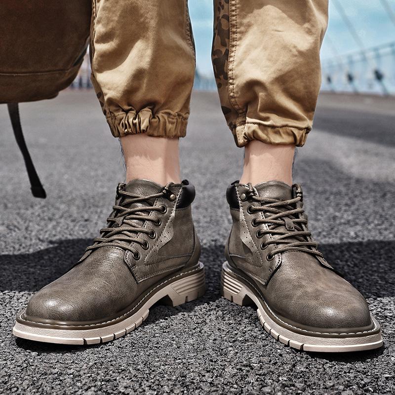 Autumn Winter Men Work Boots Waterproof Outdoor Ankle Boots For Men Tooling Boots