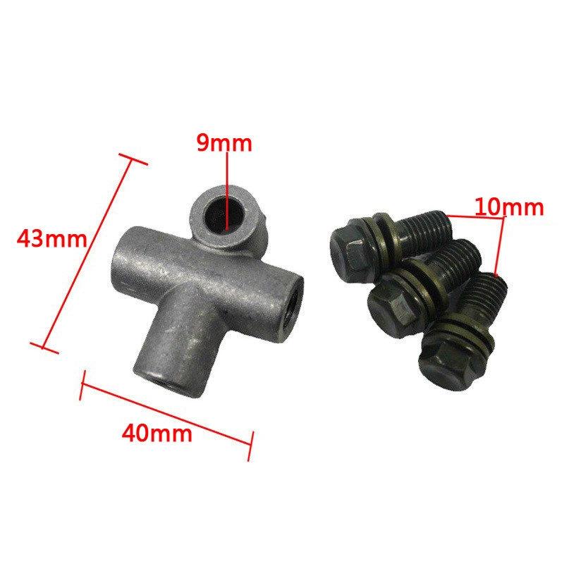Motorcycle ATV Karting Parts Seamless Fit Hydraulic Brake Hose T Connector