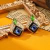 Jewelry  New Trend Retro Palace Style Glazed Earrings Women's Light Luxury Earrings Party Festival Gifts