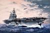German Revell scale USS Enterprise plastic model model number molded in color 1/1200 CV-6 kit, 05824,