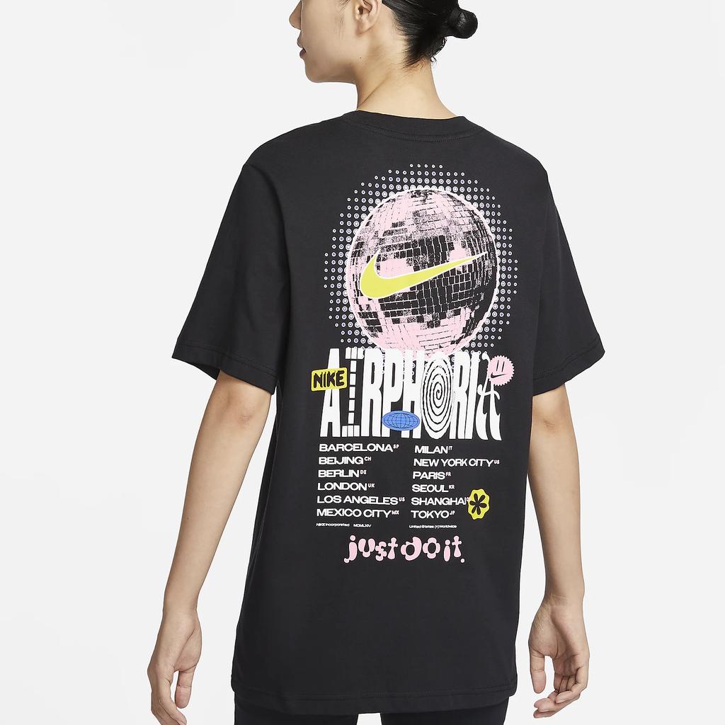 New Nike Sportswear Women's Graphic T-Shirt Black FV4263-010