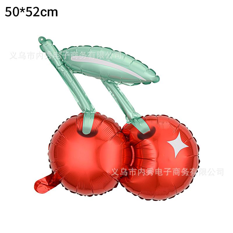 Mexican Summer Party Decorated Fruit Balloon Tropical Cactus Pineapple Watermelon Taco Strawberry Aluminum Balloon