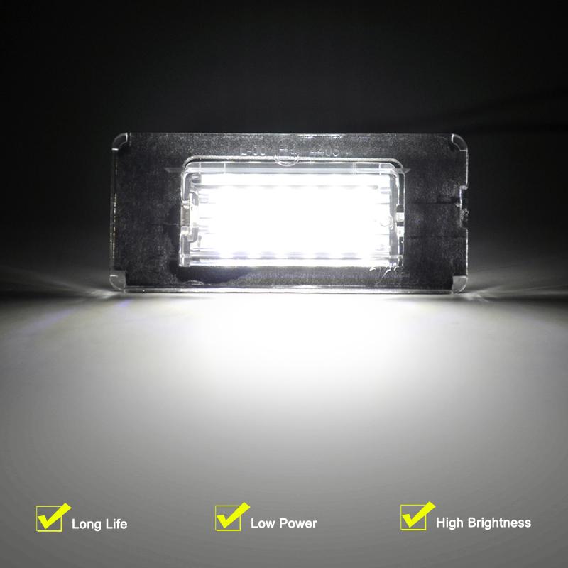 12V LED Number Plate Lamp For Mini Cooper R56 07-13 R57 2009-up R58 2011-up R59 2011-up White License Plate Light Assembly License Plate Lights 2