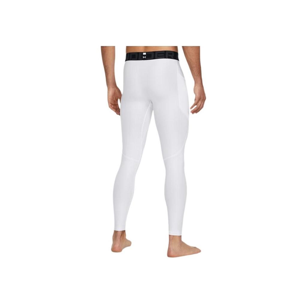 Under Armour HeatGear® Slim Fit Versatile Comfortable Leggings Men Leggings White 1361586-101