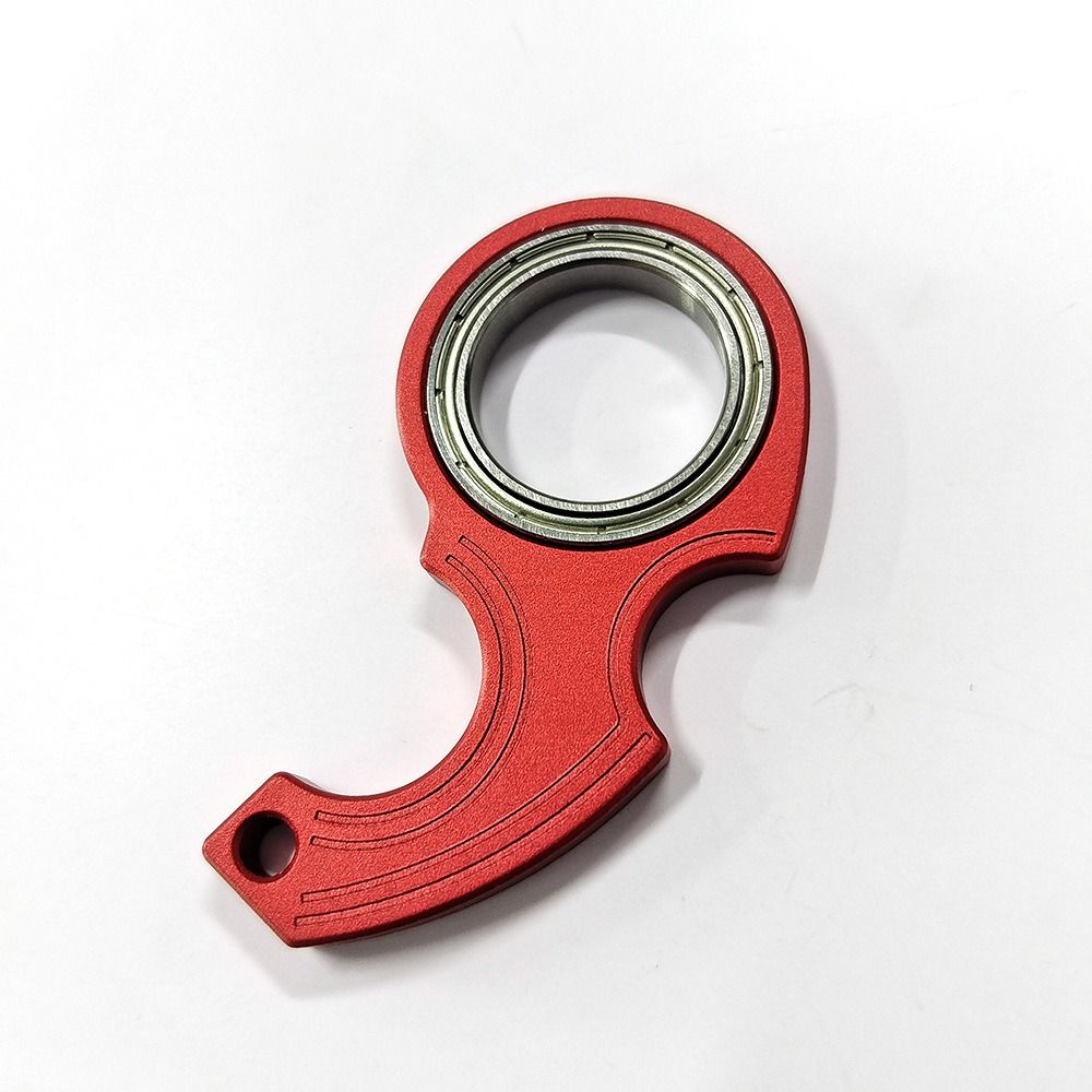 Aluminium Zinc Zinc Alloy Fidget Spinner Keychain Relieve Boredom Fingertip Rotation Keychain Birthday Gift