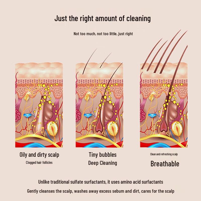 BaWang Amino Acid Anti-Dandruff Moringa Seed Shampoo
