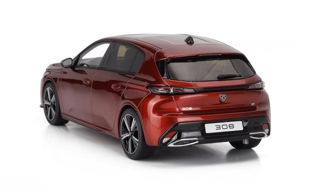 Miniature Car 1/18 Peugeot 308 GT OTTO-MOBILE 1/18 PEUGEOT 308 GT 2022 RED OT1140