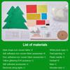 Christmas Handmade DIY Christmas Tree Desktop Decoration Material Package, Children's DIY Christmas Tree Christmas Decoration