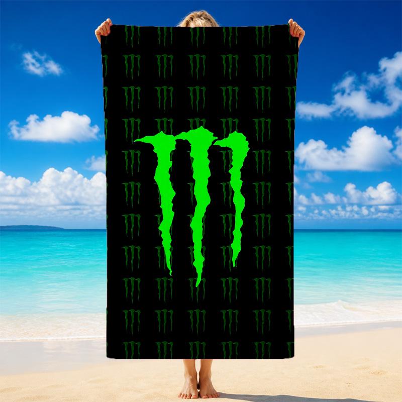 Monster Energy Schnelltrocknendes Mikrofaser-Strandtuch Weich Saugfähig Sandabweisendes Handtuch Für Strand Pool Reisen Sommer