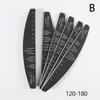 5Pcs Black Nail Files For Manicure Sanding Double Sided Nail File 120/180 Grit Nail Art Care Tools High Quality Polishing Tools