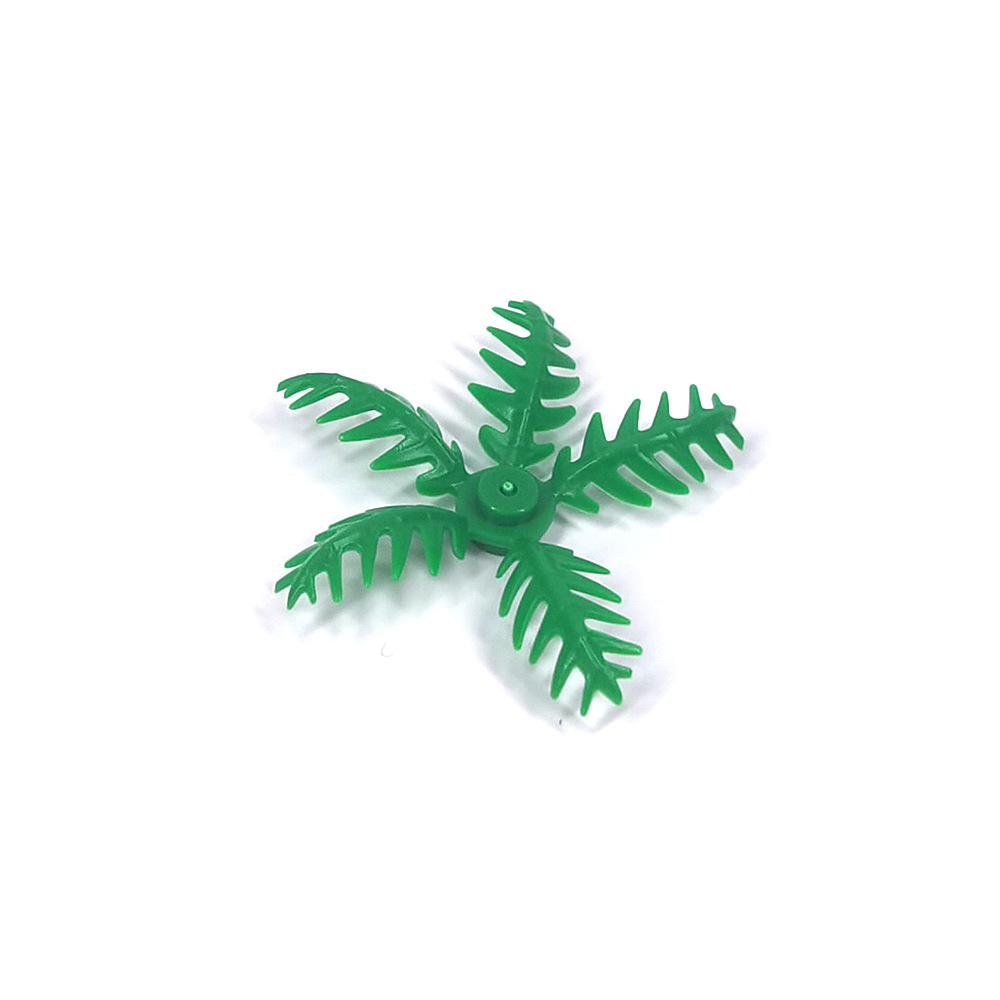 MOC Albero 5058 1747 Foresta Giungla Pianta Foglie Stratificate Blocchi da Costruzione 1566 Militare Botanico Foglia Fiore Cocco Giocattolo Fai-da-te Regali