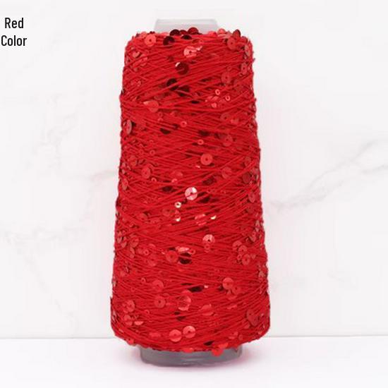 Siyue Ukraine Hand-Woven Cotton Sequin Yarn Fantasy Bead Wool Ball