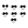 10x Natural Looking Doll Eye Plastic Flat Eyes With Screw Back for Craft Figure Doll And Model Making Accessories