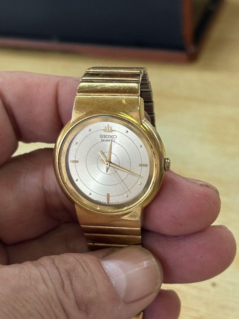 

[USED] Working SEIKO vintage gold watch