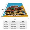 Flannel Throw Blanket LukasBS Burgerpommes Cartoon Warm Plush Blankets Soft Bedspread for Bed Living Room Home Picnic Couch