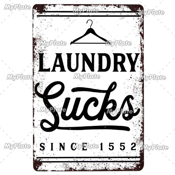 [MyPlate] Wäscherei-Vintage-Metallschild, Blechschild, Toilettendekoration, Männerhöhle, Plakette für Zuhause, Wanddekoration, Barschild, Heimdekoration, Heimposter