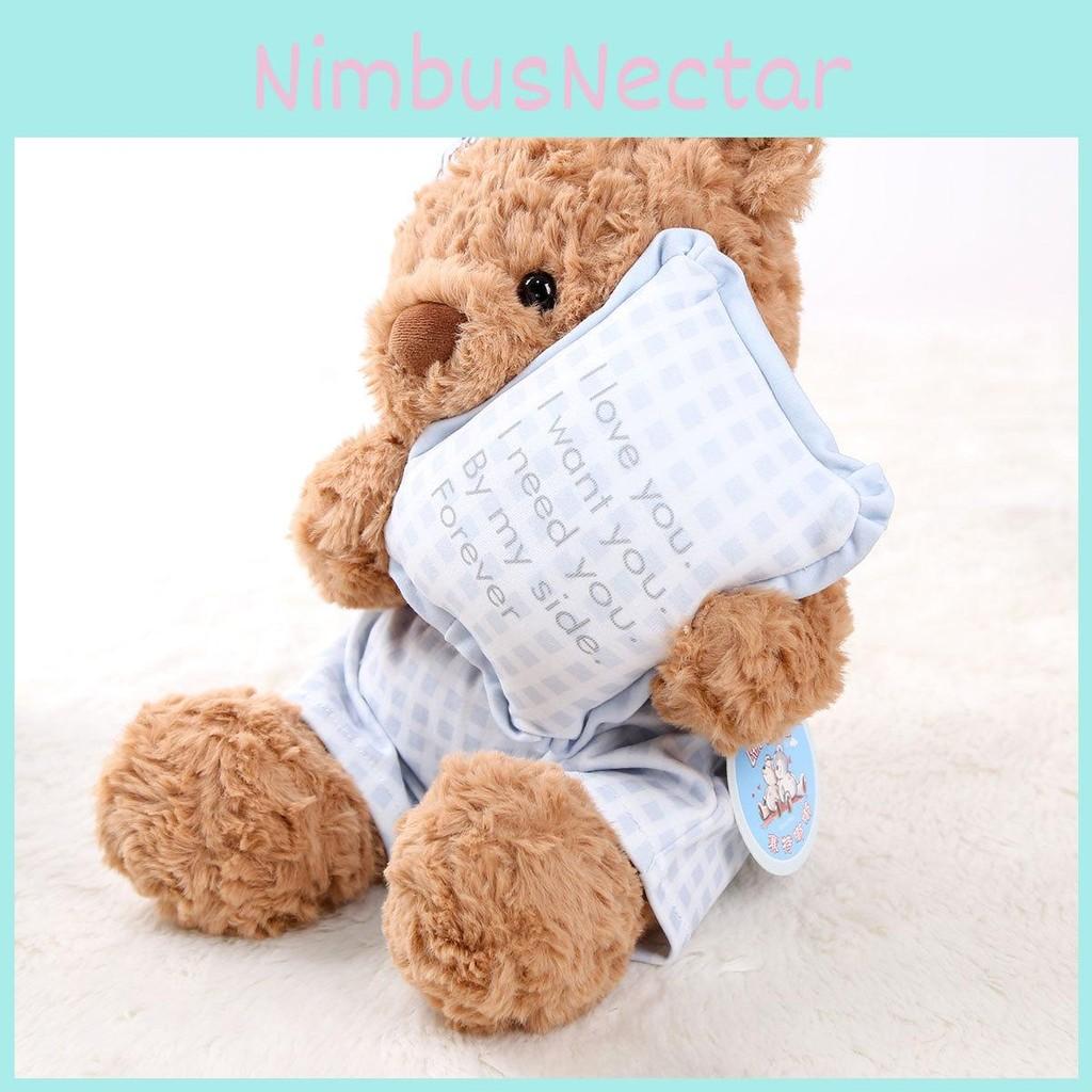 Plush Teddy Bear Toy Sleepwear Style Short Fabric Children Festival Gift Doll