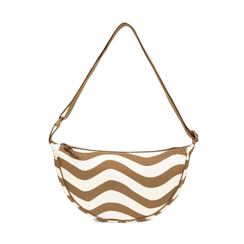 Geantă nouă simplă geantă de mesager pentru femei geantă de umăr la modă geantă dumpling imprimată pentru femei geantă tip poștaș pentru femei geantă mică versatilă din pânză