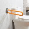 Robuste hochklappbare Toiletten-Haltegriffstange | Stabile Edelstahlkonstruktion, Klappbar