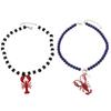 Cartoon Animal Lobster Pendant Necklace Shell Holiday Beach Necklace Bohemia Beaded Necklace  Women