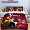 3pcs Ladybug3 Cover Set - Personalized Name, HD Printed Bedding with 1 Cover and 2 Pillowcases - Perfect for Home Decor, Easy Care