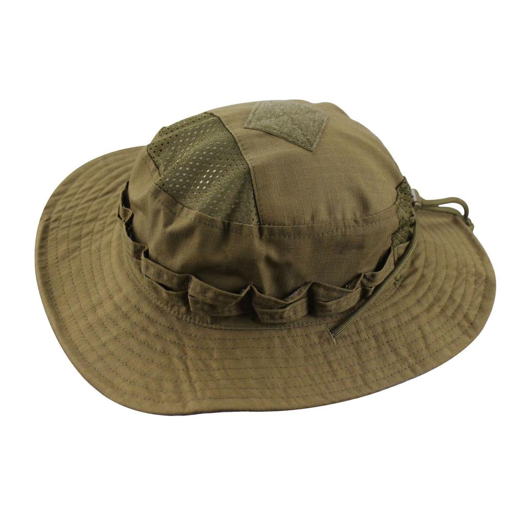 New Tactical Camo Boonie Hat Army Outdoor Wide Brim Sun Hat Fishing Bucket Hat for Hiking