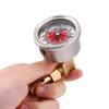 Universal Fuel Pressure Liquid Filled Regulator Gauge Adapter Kit 0 100PSI Red