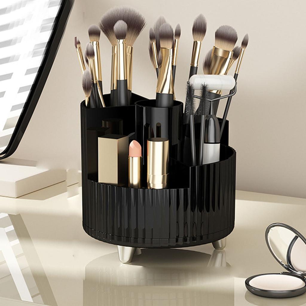 Makeup Brush Holder 360 Degree Rotating Cosmetic Storage Cup for Vanity Small Perfume Lipstick