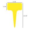 20PCS T Shape Garden Labels Thickening Garden Plant Tag Plant Classification Sorting Sign Tag Yellow