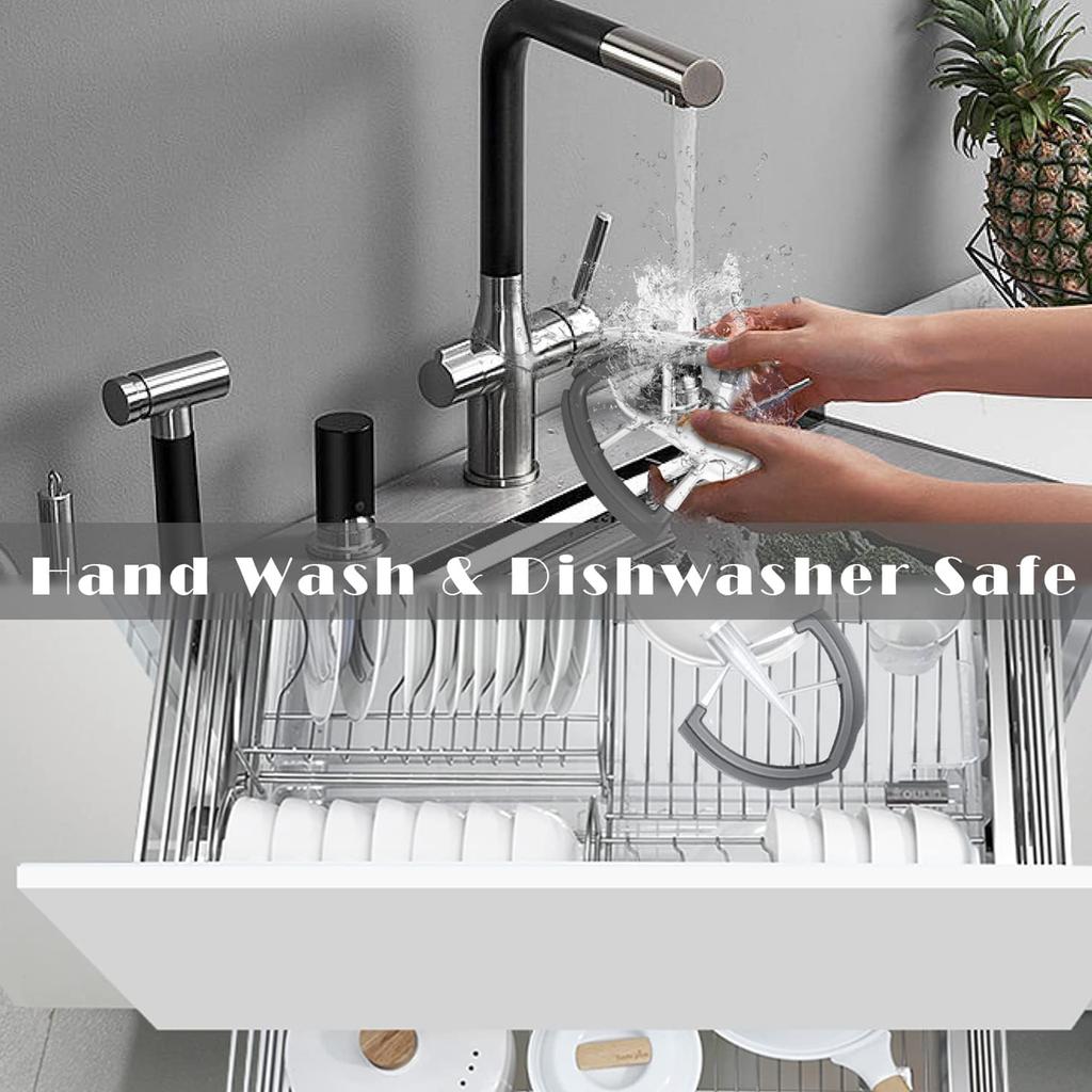 Flex-Edge Paddle Tilt Head Mixer Attachment Flex Edge Beater Stainless Steel Material Suitable for 6QT Stand Mixers